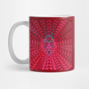 Electroluminated Skull Radiate - Strawberry Mug